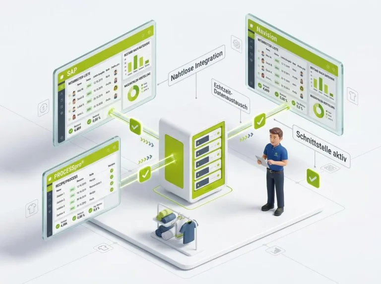 Wäschemanagement Integration für ERP Systeme - SAP und Microsoft Navision