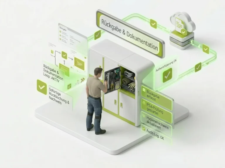 Automatisierte Ausgabe von Arbeitsmittel